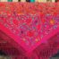 Mantón antiguo,fucsia