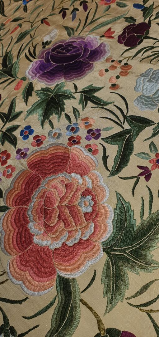 Impresionante mantón antiguo imperio Impresionante mantón antiguo imperio