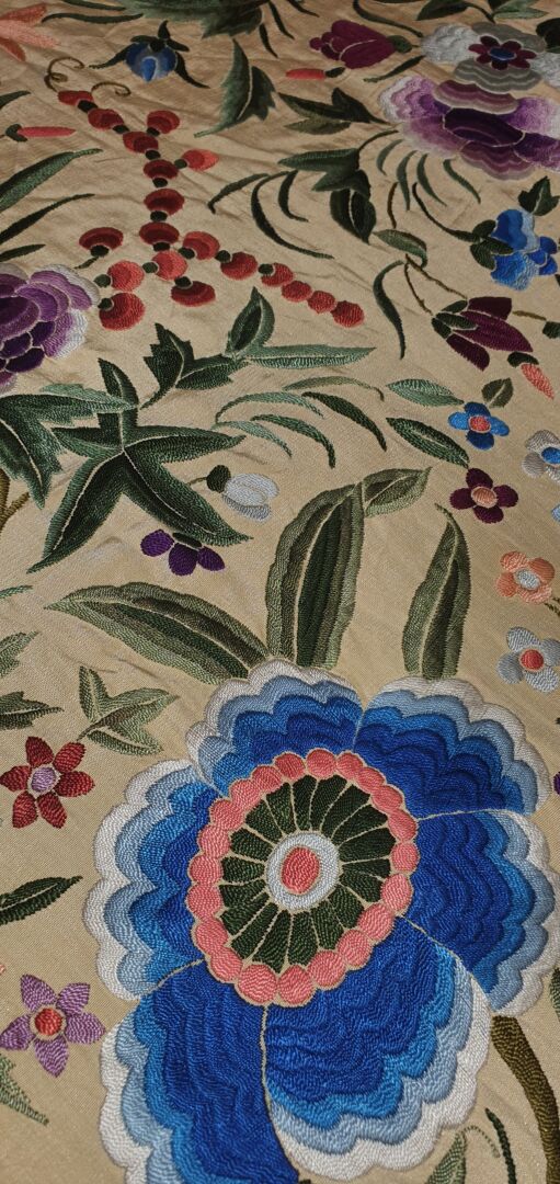 Impresionante mantón antiguo imperio Impresionante mantón antiguo imperio