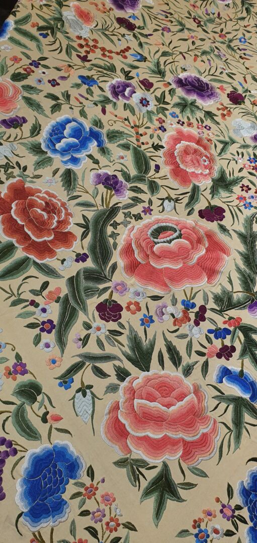 Impresionante mantón antiguo imperio Impresionante mantón antiguo imperio